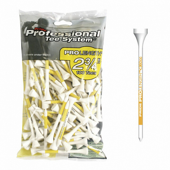 Ти 2-3/4" ShWht Bagged 100pc Pro Length